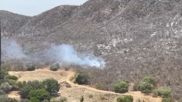 Bombeiros controlam incêndio que atinge a Serra do Cruzeiro no Sertão paraibano