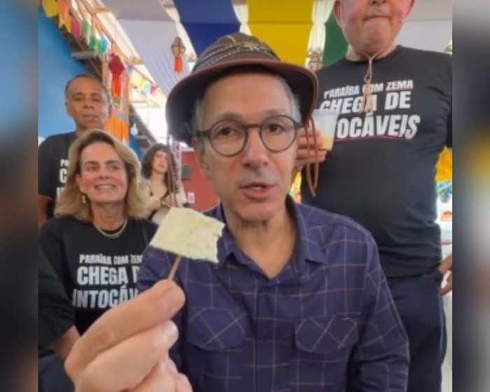 Zema visita Campina Grande em pré-campanha e elogia queijo e algodão colorido
