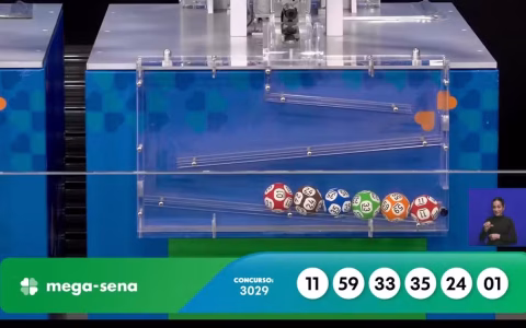 Mega-Sena, concurso 3029: confira os números sorteados