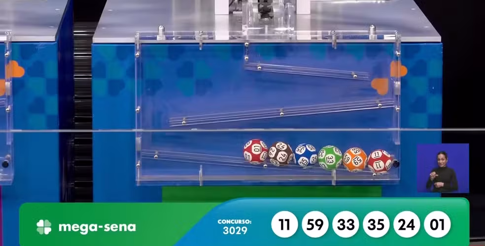 Mega-Sena, concurso 3029: confira os números sorteados