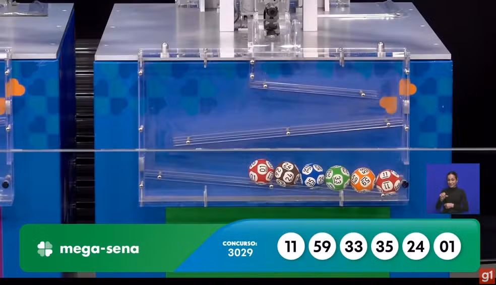 Mega-Sena, concurso 3029: confira os números sorteados