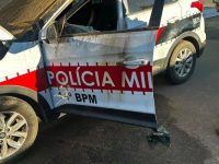 Suspeitos são presos após tentarem incendiar viatura da Polícia Militar em Vieirópolis