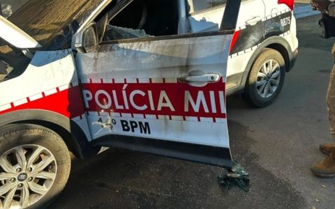 Suspeitos são presos após tentarem incendiar viatura da Polícia Militar em Vieirópolis