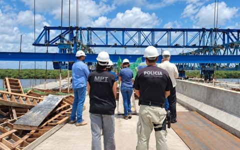 Obra na ‘Ponte do Futuro’ em Cabedelo é embargada e MPT apura causas de acidente