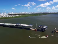 Desabamento em obra da Ponte do Futuro: morte de trabalhador que estava desaparecido é confirmada