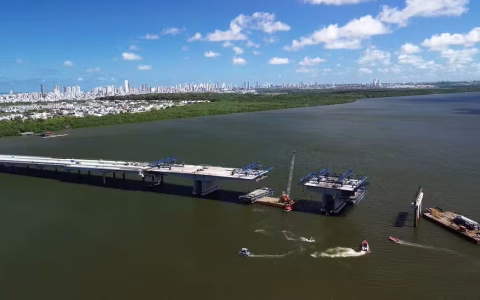 Desabamento em obra da Ponte do Futuro: morte de trabalhador que estava desaparecido é confirmada