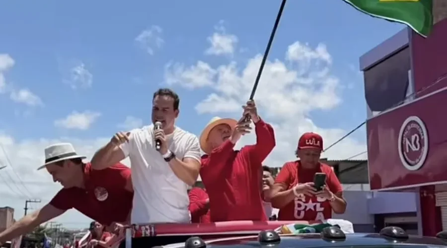 Lucas Ribeiro participa de ato de campanha com Lula no RN e faz defesa do governo do PT